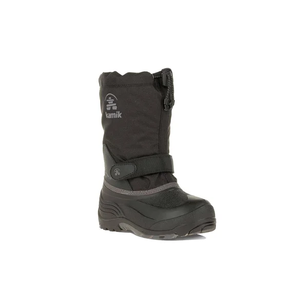 Kamik Kids& WaterbugW Insulated Waterproof Wide Winter Boots, Black