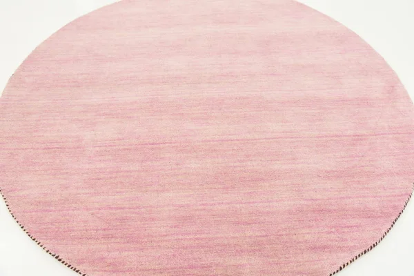 Unique Loom Solid Gava Pink 6 ft Round Area Rug