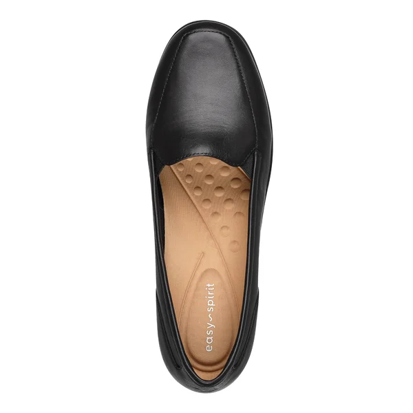 Easy Spirit Women's Devitt Loafer - Size: 6.5, Black Leather