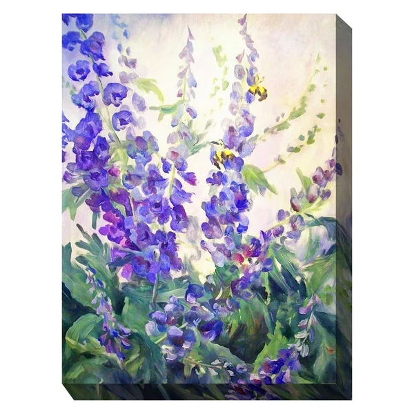 Blue Delphi Outdoor Wall Art