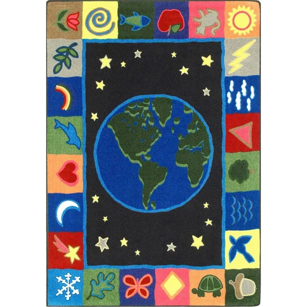 Joy Carpets Earthworks Rug - 7 Feet 7 Inches x 7 Feet 7 Inches, Square
