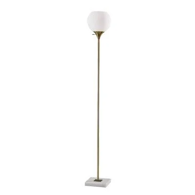 Gatton 71x22 Torchiere Floor Lamp Finish: Antique Brass