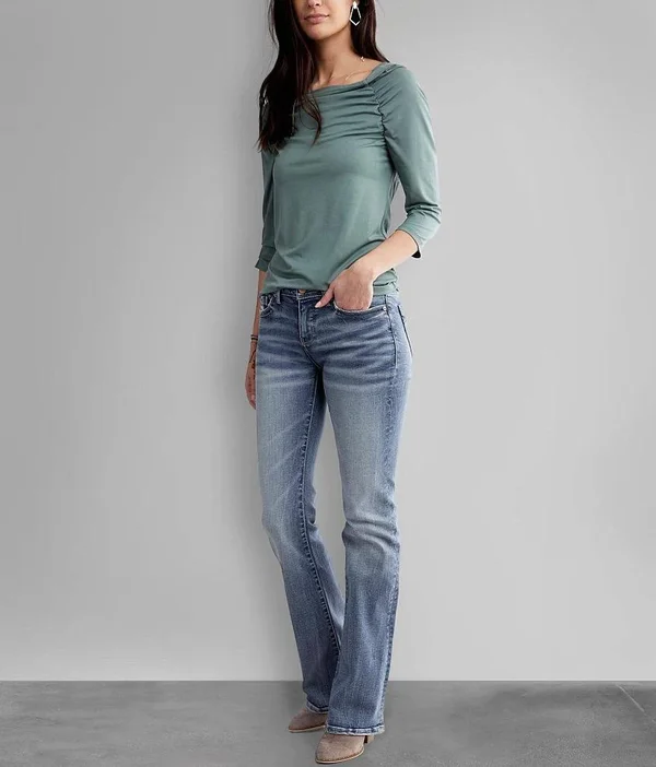 Buckle Black Fit NO. 53 Mid-Rise Boot Stretch Jean - Blue 24/34 - Women