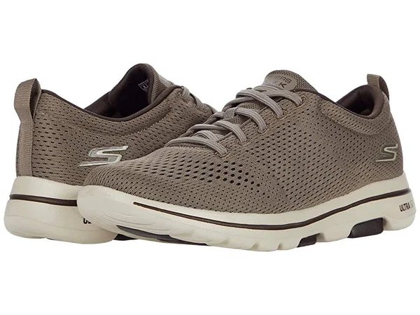 Skechers Men's GOwalk 5 - Warwick Walking Shoes - Khaki, 10.0