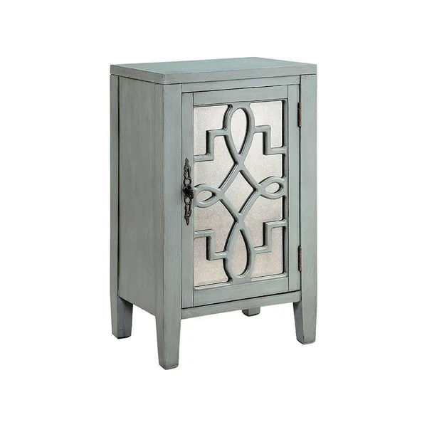 Stein World Leighton 1-Door Accent Cabinet, Blue