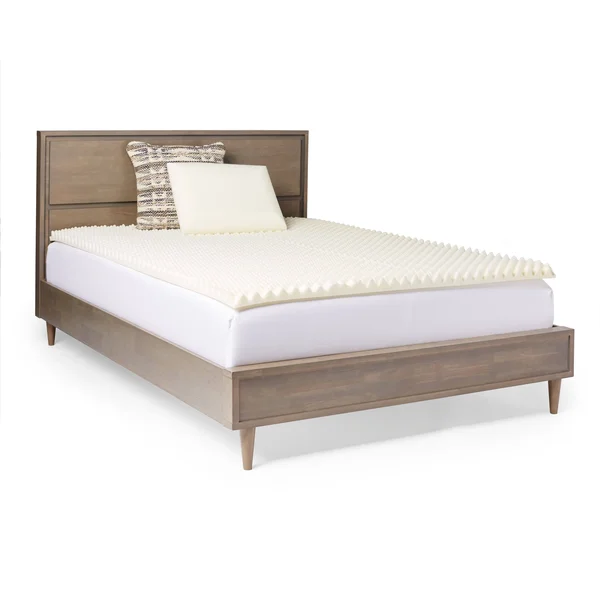Slumber Solutions 2-Inch Highloft Memory Foam Topper with Classic Pillow - Twin