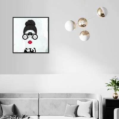 Fashion and Glam Primed for Haute Couture Lips Framed - Painting Print on Canvas Rosdorf Park Format: Black Framed Canvas
