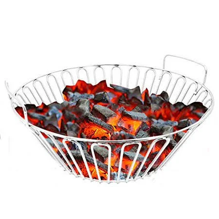 Zbxfcsh 13.5 inch Charcoal Ash Basket Fits for Large Big Green Egg Grill, Kamado Joe Classic, Pit BOSS, Louisiana Grills, Primo K