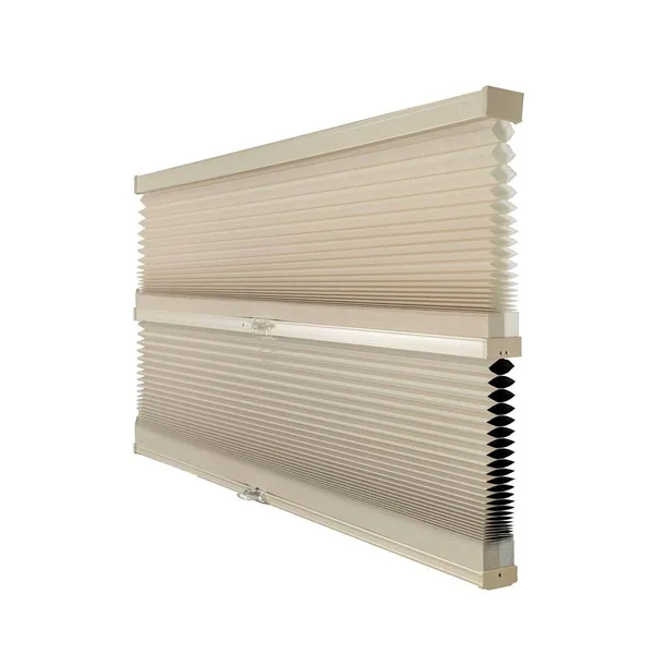 Chicology Cut-to-Size Fawn Cordless Blackout Privacy Cellular Shades 40.5 x 48 in. L, Fawn (Day N& Night)