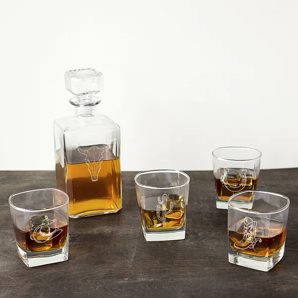 Cathy&s Concepts Western 5 Piece Decanter Set