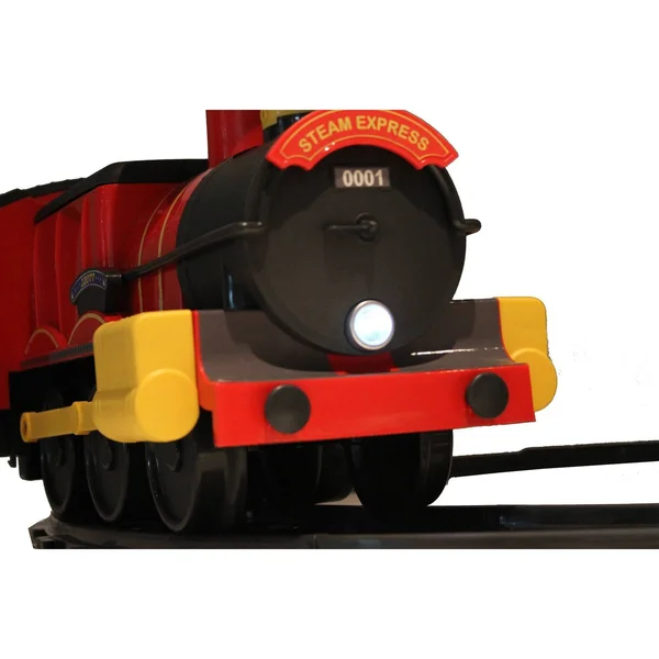Rollplay Steam Train 6 Volt Children's Battery Ride-On Toy, Red