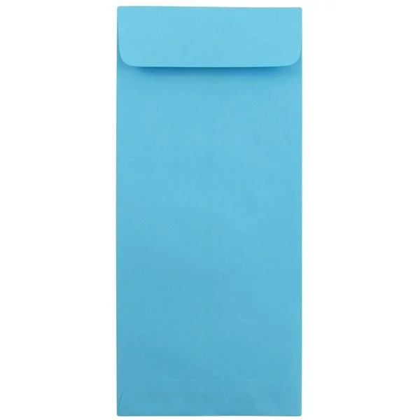 Jam Paper #12 Policy Envelopes, 4.75 x 11, Brite Hue Blue Recycled, 1000/Carton (3156401B), 4.75 x 11 inches