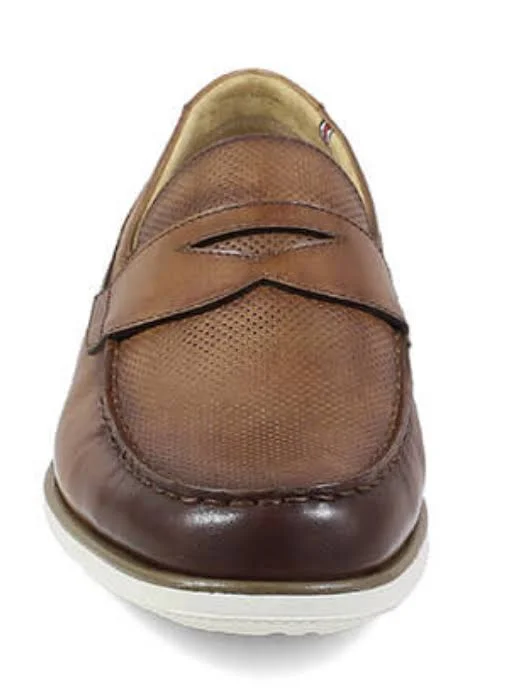 Florsheim Atlantic Moc Toe Penny Loafer 8 Men's Cognac