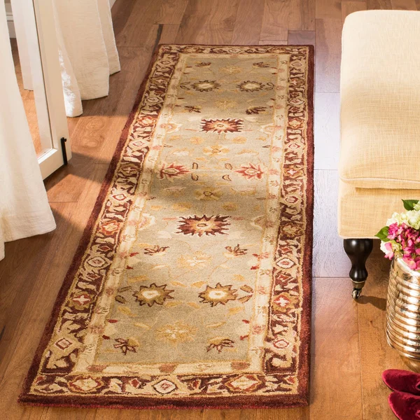 Safavieh AN556B Anatolia Area Rug - Blue, Sage: 6-ft Round