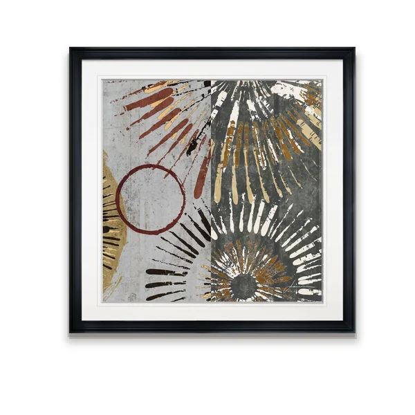 Outburst Tiles II -Framed Giclee Print - 16x16