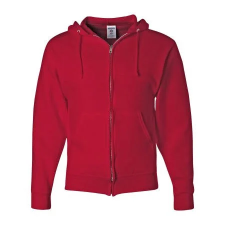 Jerzees NuBlend Full-Zip Hooded Sweatshirt - Men's, Size: 3XL, Red