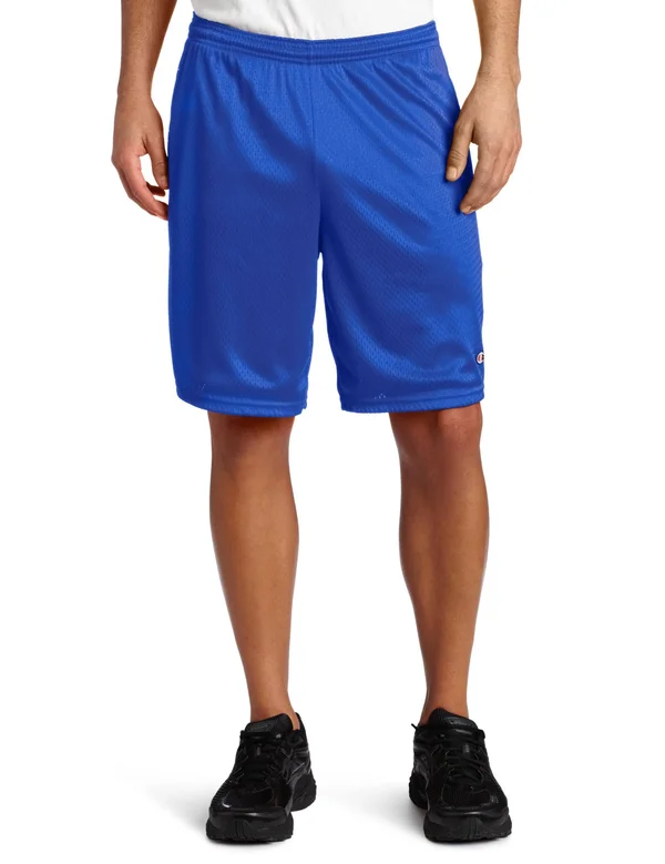 Champion Long Mesh Men's Shorts with Pockets - 81622 - Blue - 2XL