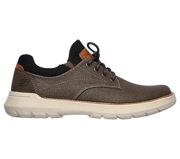 Skechers Men's Relaxed Fit: Doveno - Reson Shoes, Chocolate, 7.5