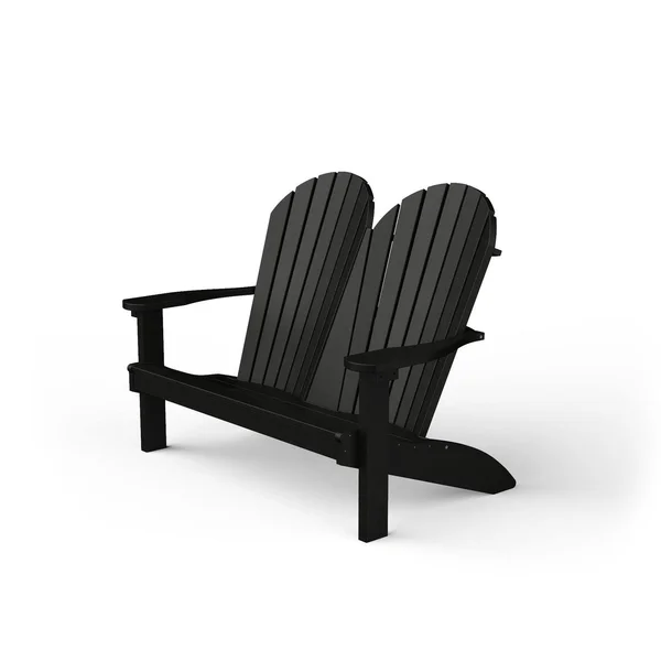 Poly Adirondack Bench - Black