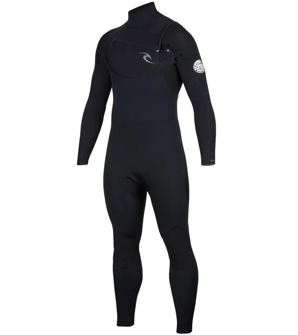 Rip Curl Dawn Patrol 3/2mm Chest Zip Wetsuit - Black