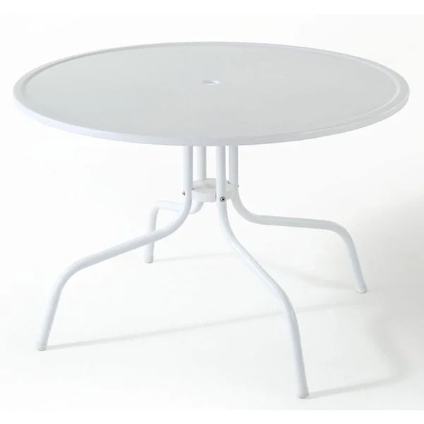 Crosley Griffith 40x22 Metal Dining Table in White