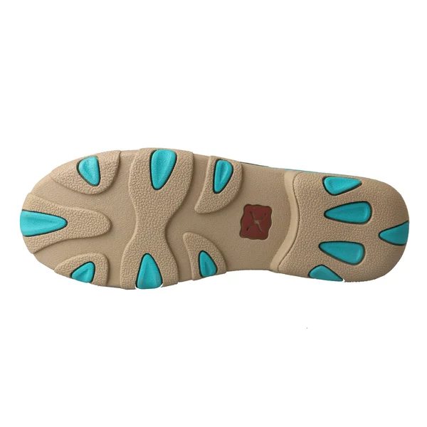 Twisted x Women's Driving Moc Wdm0058 Turquoise/Leopard