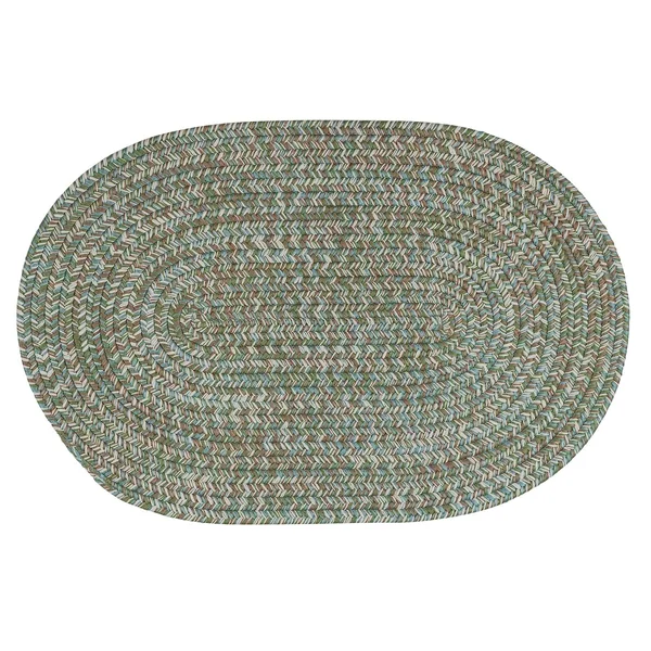 Colonial Mills Farmstand Seagrass Tweed Area Rug - 3& x 5& Oval, Green