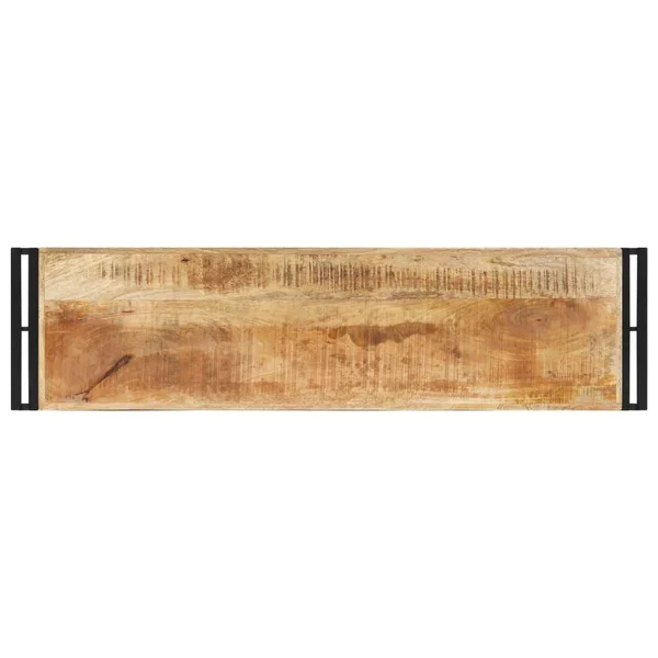 vidaXL Console Table 47.2x22x11.8x22x29.5x22 Rough Mango Wood