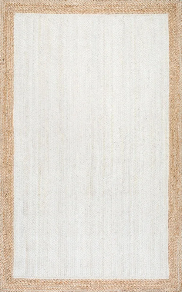 nuLOOM Eleonora Hand-Woven Rug - White - Size 5& x 8&