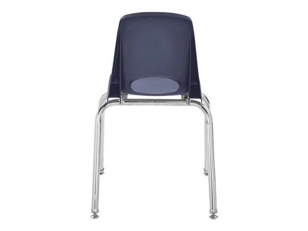 Factory Direct 16in Stack Chair Swivel Glide - 6-Pack - Navy