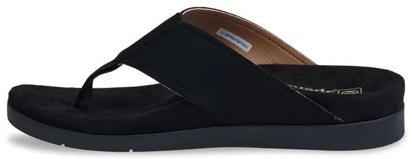 Spenco Hampton Suede Women's Comfort Sandal, Size: 5, Black