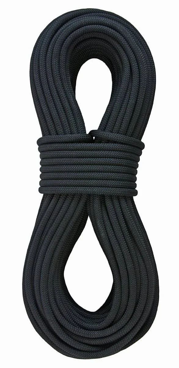 Sterling Rope 3/8x22 SuperStatic2 Climbing Rope, Black, 46M