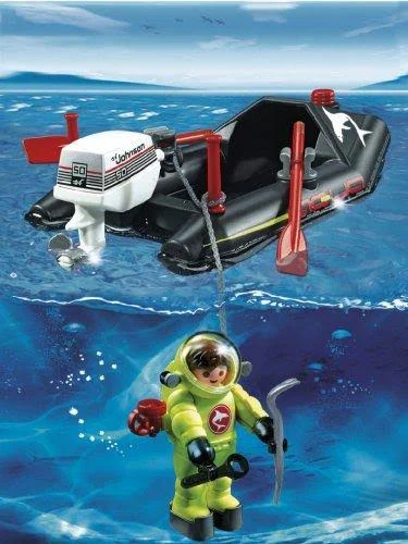 Playmobil 4910 Dinghy with Diver