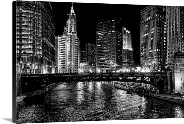 Chicago River, Canvas Wall Art, 30x20, Great Big Canvas