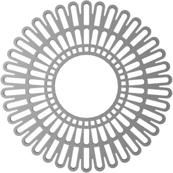 Ekena Millwork CMPP20CRACO 20x22OD x 7 1/2x22ID x 1/2x22P Cornelius Architectural Grade PVC Pierced Ceiling Medallion - Antiqued