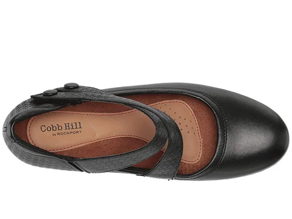 Cobb Hill Kailyn Asym - Women's Mary Jane - Black 11 Wide
