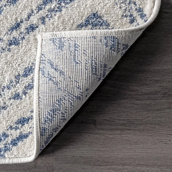 nuLOOM Rosanne Geometric Runner Rug - 2& 6x22 x 12&, Blue