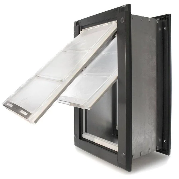 Endura Flap Wall Mount Pet Door Small, Double Flap, Tan