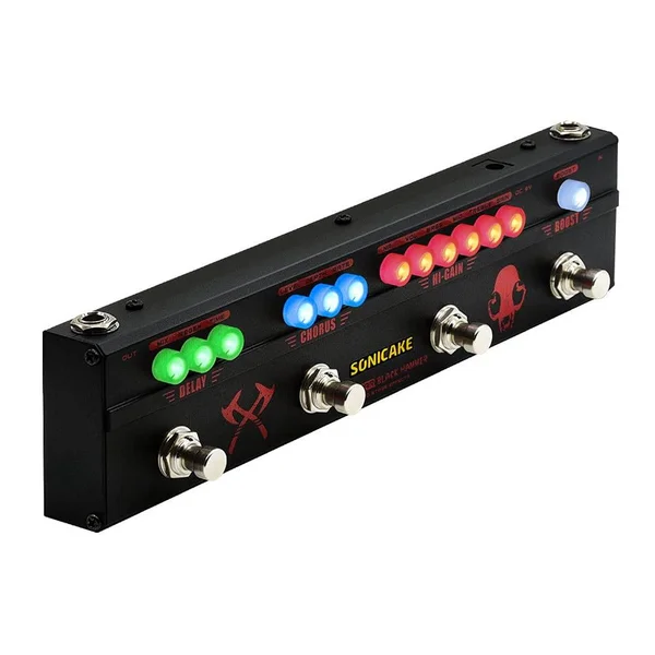 SONICAKE Black Hammer Multi Effects Heavy Metal Higain Distortion Boost Chorus Delay Guitar Pedal