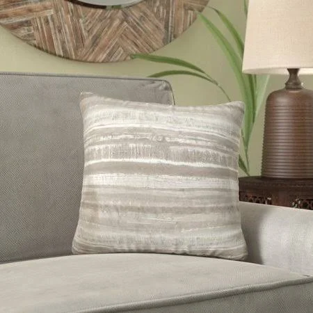 Bridger Cotton Throw Pillow Bungalow Rose Color: Brown/Tan, Size: 24x22 x 24x22