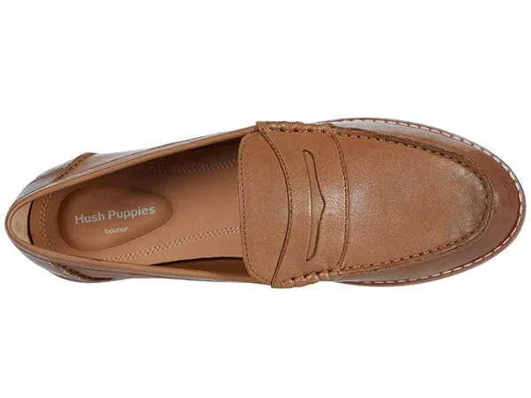 Hush Puppies Wren Loafer PF 6 Women's Tan
