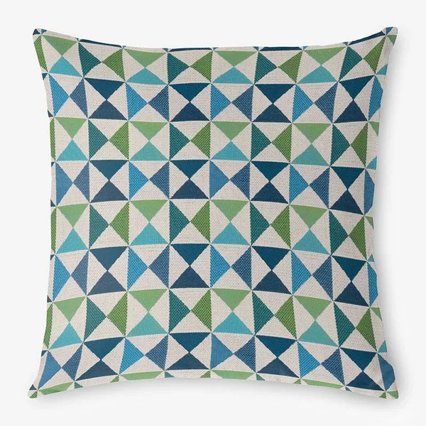 Sunbrella Outdoor Toss Pillows - Blue, One Size, The Company Store