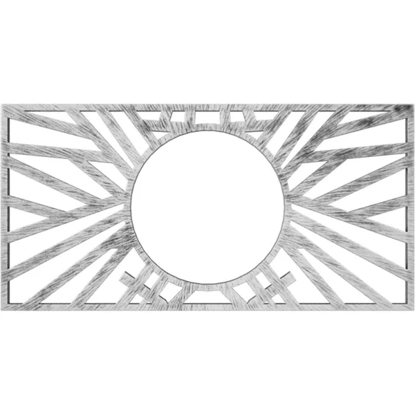 Ekena Millwork CMPP36X18HOASV 36x22W x 18x22H x 13 3/8x22ID x 1x22P Hoover Architectural Grade PVC Pierced Ceiling Medallion, An