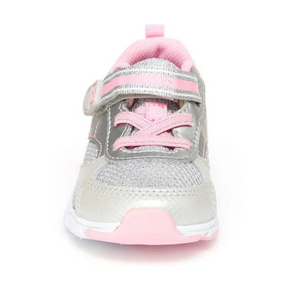 Stride Rite Made2Play Indy Sneaker Silver, Size 4.5 XW Toddler Shoes