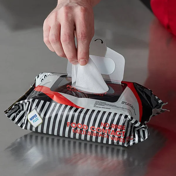 WipesPlus Food Contact Sanitizing Wipes - 12/Case