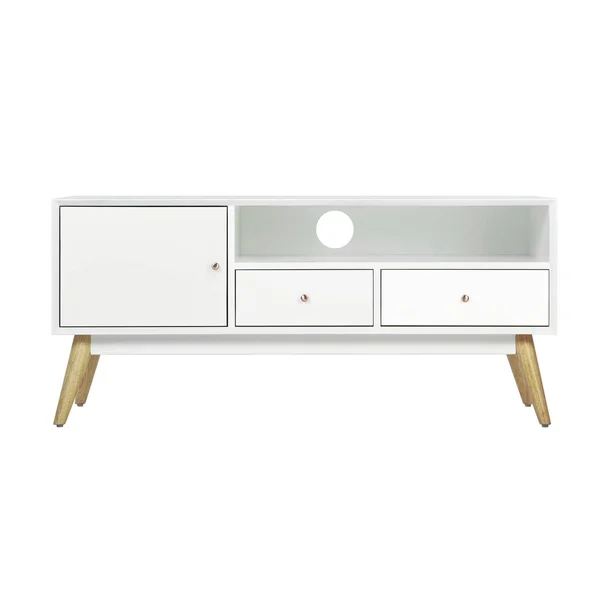 Elle Decor Lilou Media CONSOLE, French White