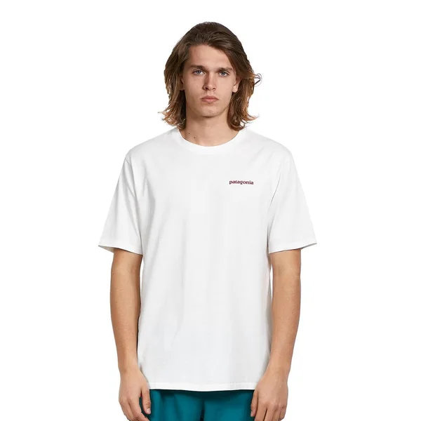 Patagonia Flying Fish Organic T-Shirt - Men's White - S