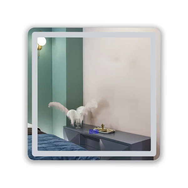 Frameless Wall Mounted LED Bathroom Mirror - Colorless