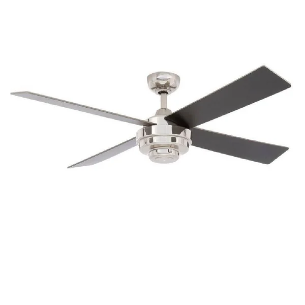 Hampton Bay Kemper II 52x22 Ceiling Fan - Liquid Nickel