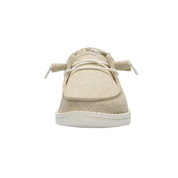 Hey Dude Wendy Stretch Women's Shoes Sparkling Beige : 8 M